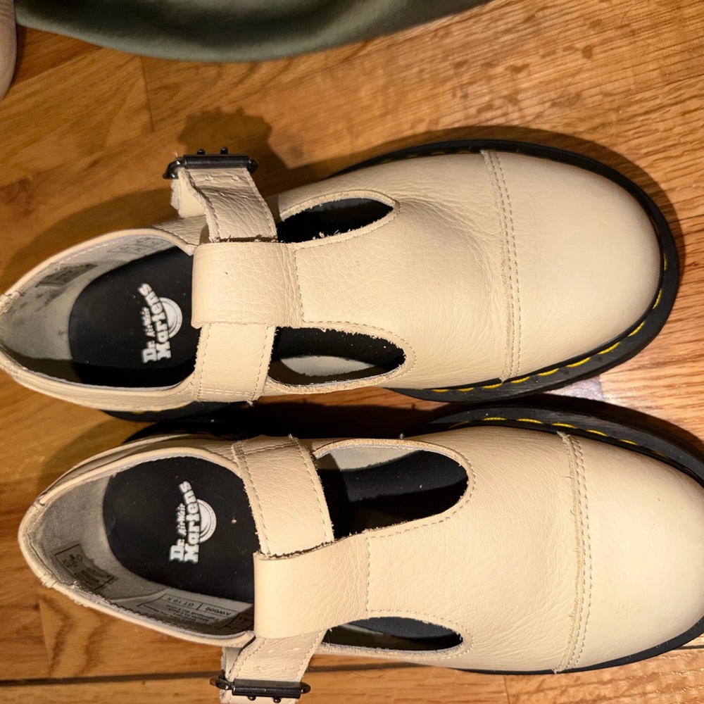 Dr. Martens Cream platforms